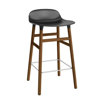 폼 바 스툴 65 cm 월넛 레그 - Black - Normann Copenhagen | 노만코펜하겐