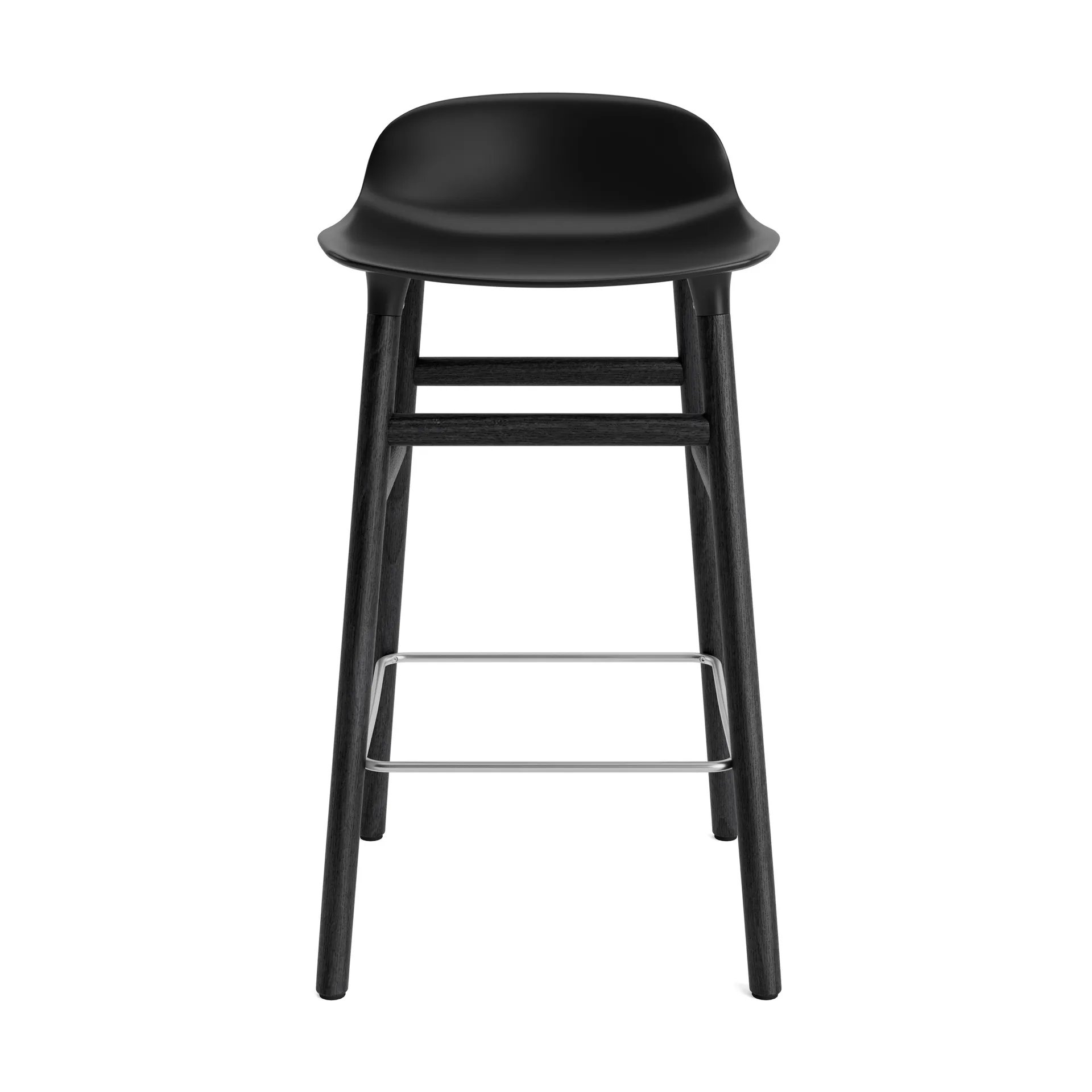 폼 바 스툴 65 cm 바니시드 오크 레그, Black Normann Copenhagen | 노만코펜하겐