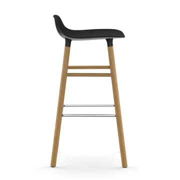 폼 바 스툴 65 cm 오크 레그 - Black - Normann Copenhagen | 노만코펜하겐