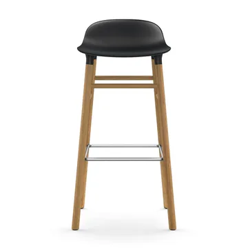 폼 바 스툴 65 cm 오크 레그 - Black - Normann Copenhagen | 노만코펜하겐