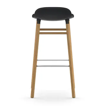 폼 바 스툴 65 cm 오크 레그 - Black - Normann Copenhagen | 노만코펜하겐