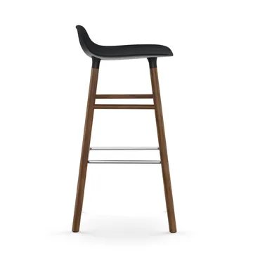 폼 바 스툴 65 cm 월넛 레그 - Black - Normann Copenhagen | 노만코펜하겐