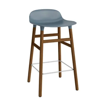 폼 바 스툴 65 cm 월넛 레그 - Blue - Normann Copenhagen | 노만코펜하겐
