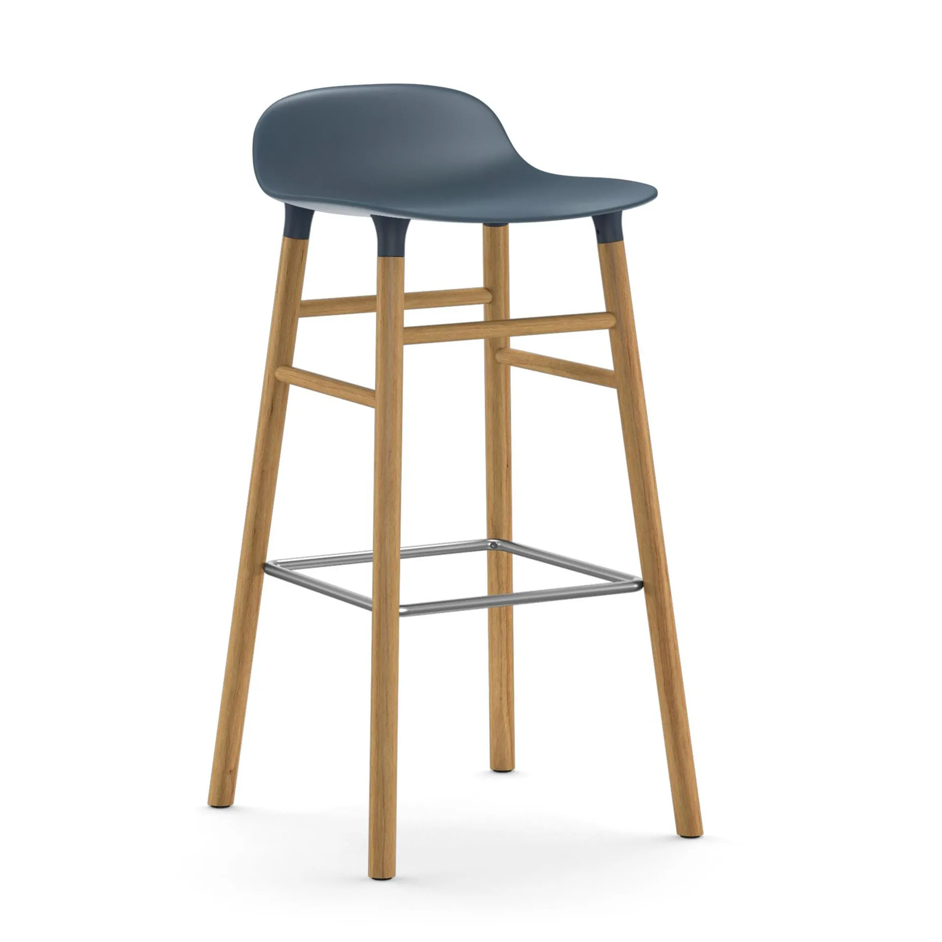 폼 바 스툴 65 cm 오크 레그, Blue Normann Copenhagen | 노만코펜하겐