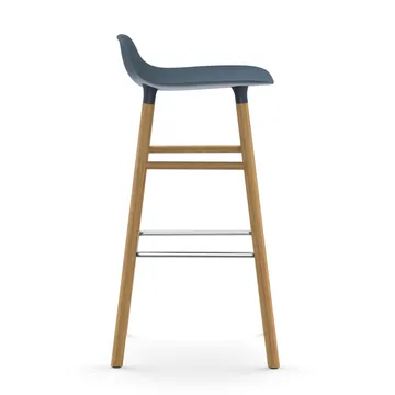 폼 바 스툴 65 cm 오크 레그 - Blue - Normann Copenhagen | 노만코펜하겐
