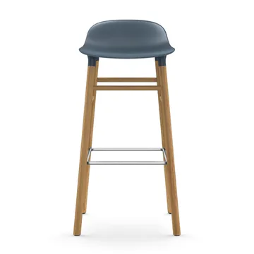 폼 바 스툴 65 cm 오크 레그 - Blue - Normann Copenhagen | 노만코펜하겐