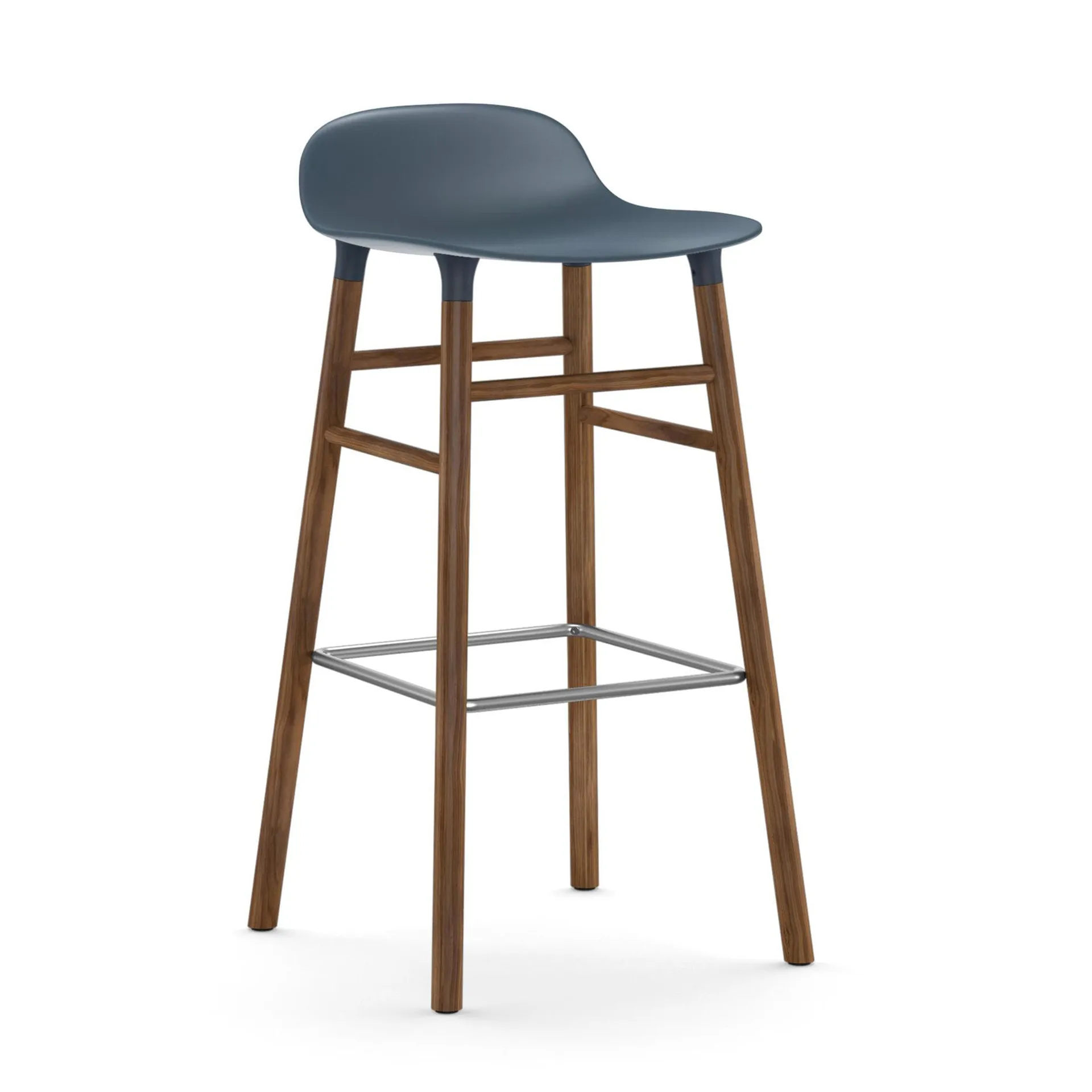 폼 바 스툴 65 cm 월넛 레그, Blue Normann Copenhagen | 노만코펜하겐