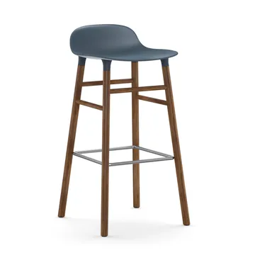 폼 바 스툴 65 cm 월넛 레그 - Blue - Normann Copenhagen | 노만코펜하겐