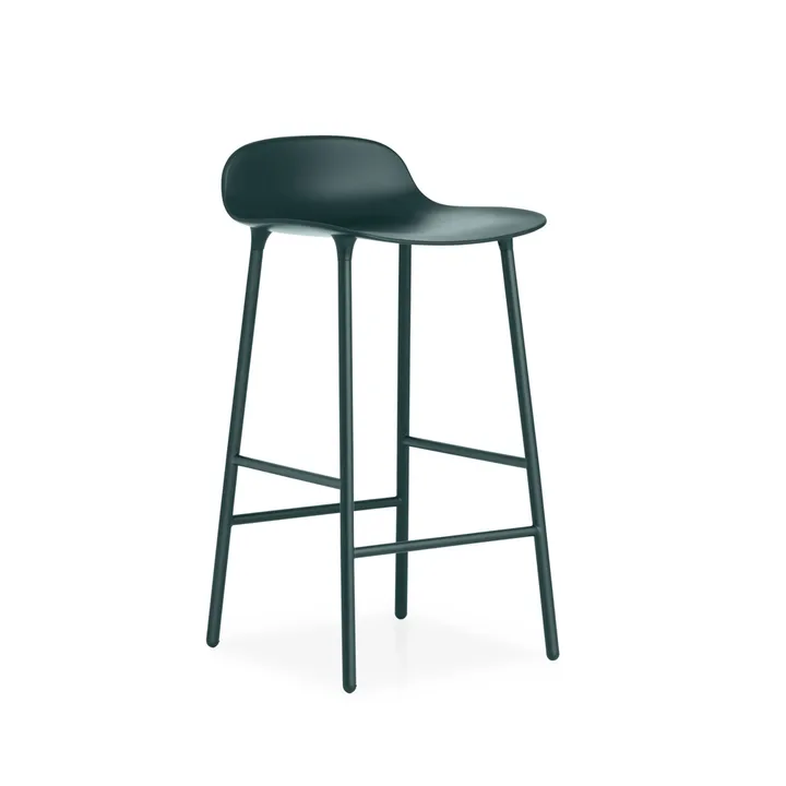 폼 바 스툴 65 cm - Green, Green-Coated Steel Legs - Normann Copenhagen | 노만코펜하겐