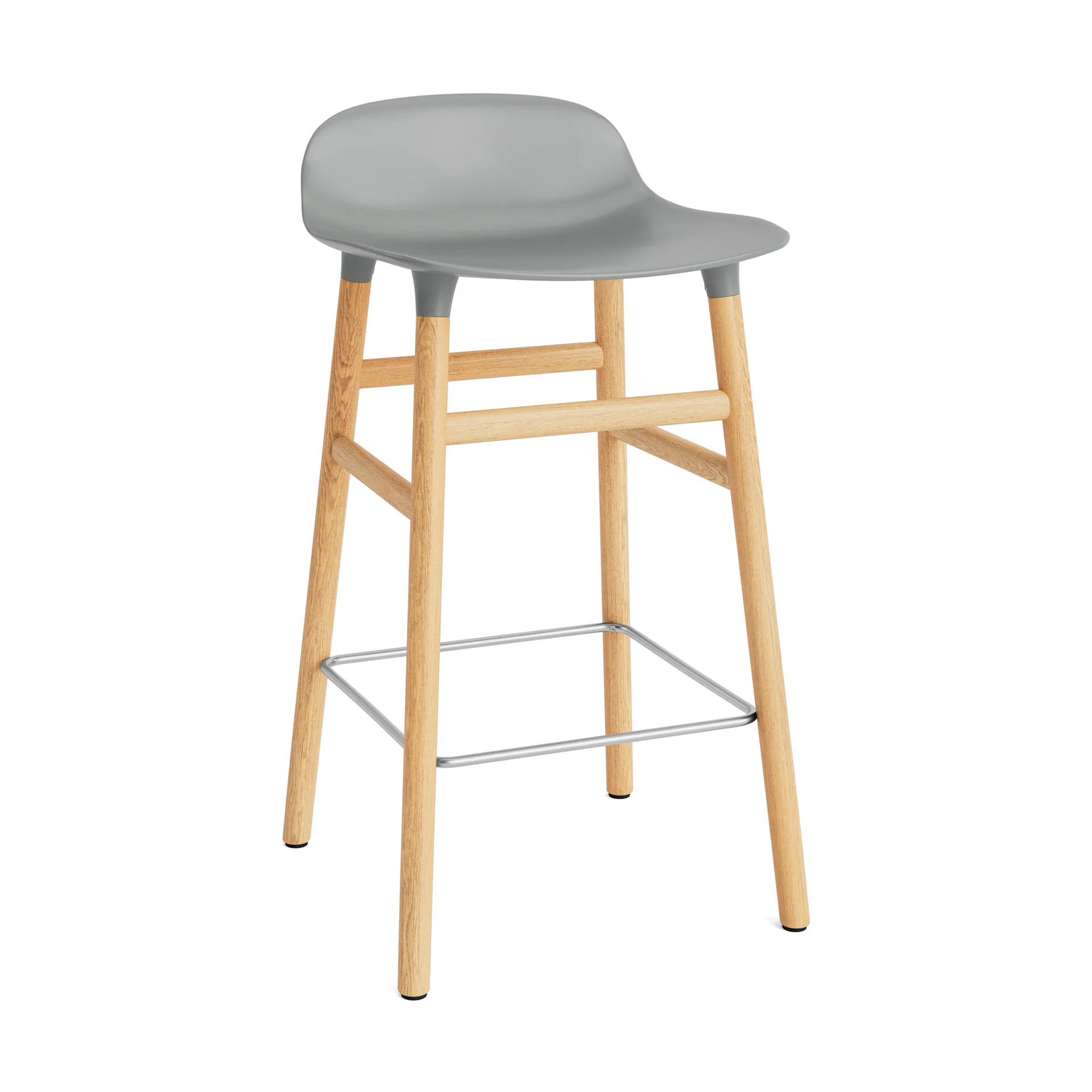 폼 바 스툴 65 cm 오크 레그, Grey Normann Copenhagen | 노만코펜하겐
