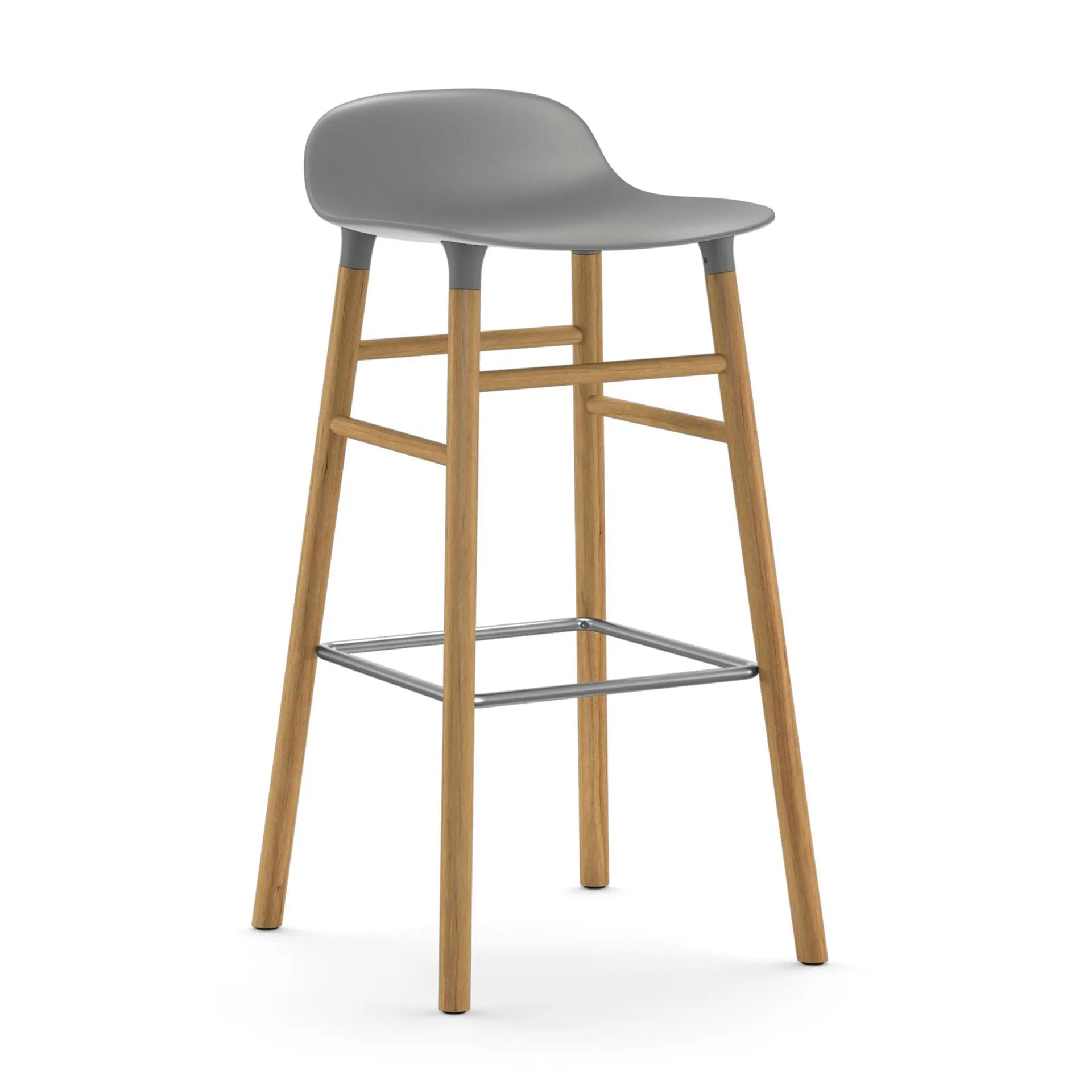 폼 바 스툴 65 cm 오크 레그, Grey Normann Copenhagen | 노만코펜하겐