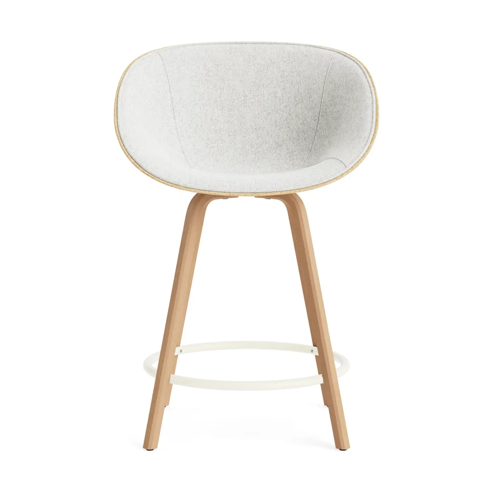 매트 바 암체어 전면 업홀스터리 65 cm, Hallingdal 110-hemp-beech-cream steel Normann Copenhagen | 노만코펜하겐