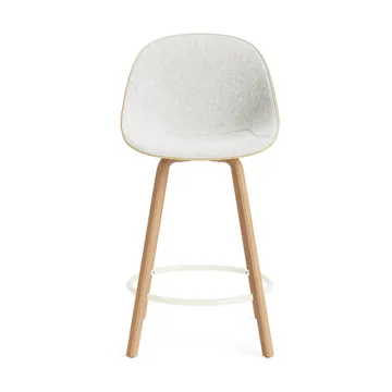 매트 바 체어 바 스툴 전면 업홀스터리 65 cm - Hallingdal 110-hemp-beech-cream steel - Normann Copenhagen | 노만코펜하겐