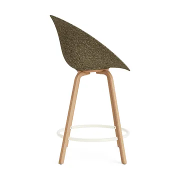 매트 바 암체어 전면 업홀스터리 65 cm - Hallingdal 110-seaweed-beech-cream steel - Normann Copenhagen | 노만코펜하겐