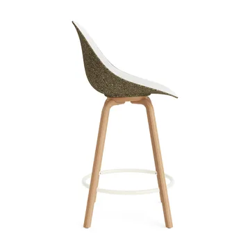 매트 바 체어 바 스툴 전면 업홀스터리 65 cm - Hallingdal 110-seaweed-beech-cream steel - Normann Copenhagen | 노만코펜하겐