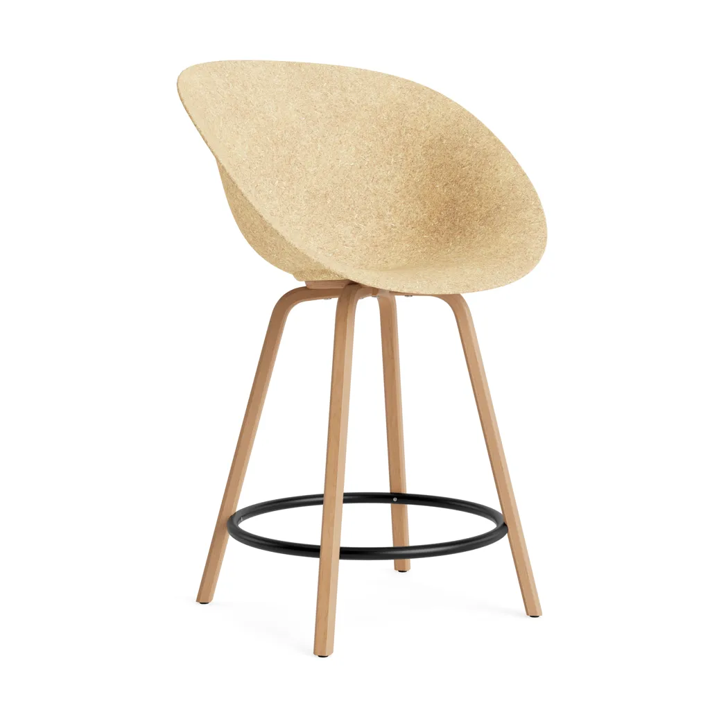 매트 바 체어 65 cm, Hemp-beech-black steel Normann Copenhagen | 노만코펜하겐