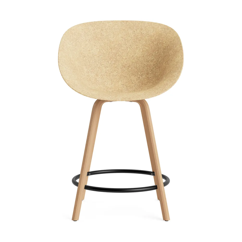 매트 바 체어 65 cm, Hemp-beech-black steel Normann Copenhagen | 노만코펜하겐