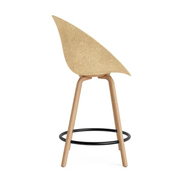 매트 바 체어 65 cm - Hemp-beech-black steel - Normann Copenhagen | 노만코펜하겐