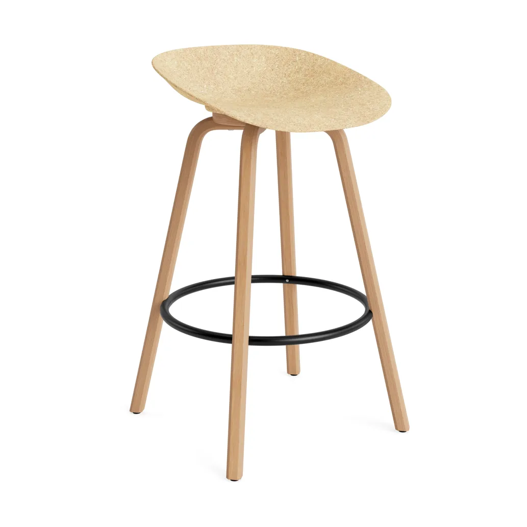 매트 바 스툴 65 cm, Hemp-beech-black steel Normann Copenhagen | 노만코펜하겐