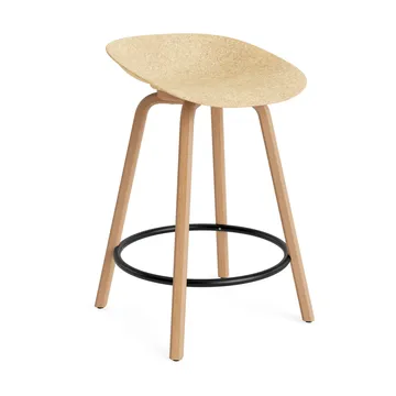 매트 바 스툴 65 cm - Hemp-beech-black steel - Normann Copenhagen | 노만코펜하겐