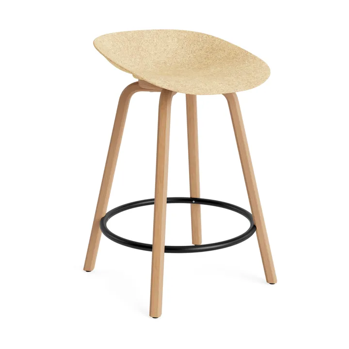 매트 바 스툴 65 cm - Hemp-beech-black steel - Normann Copenhagen | 노만코펜하겐
