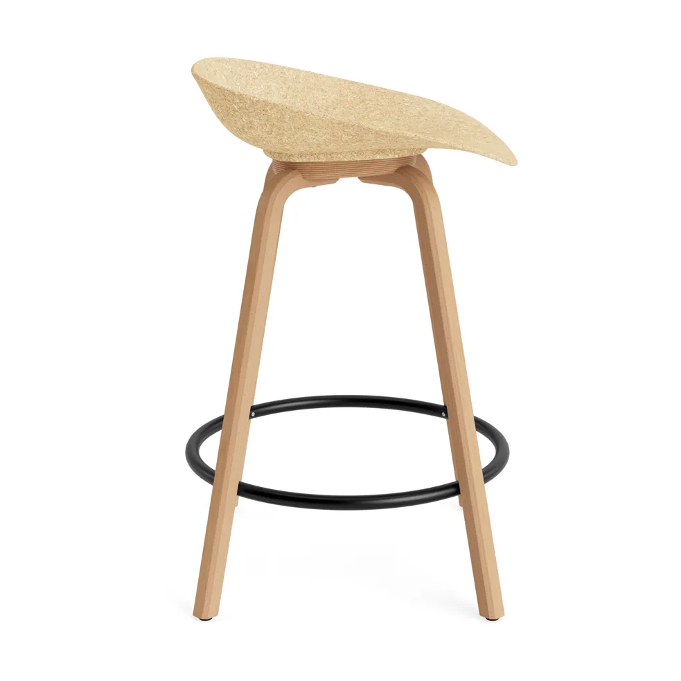 매트 바 스툴 65 cm, Hemp-beech-black steel Normann Copenhagen | 노만코펜하겐