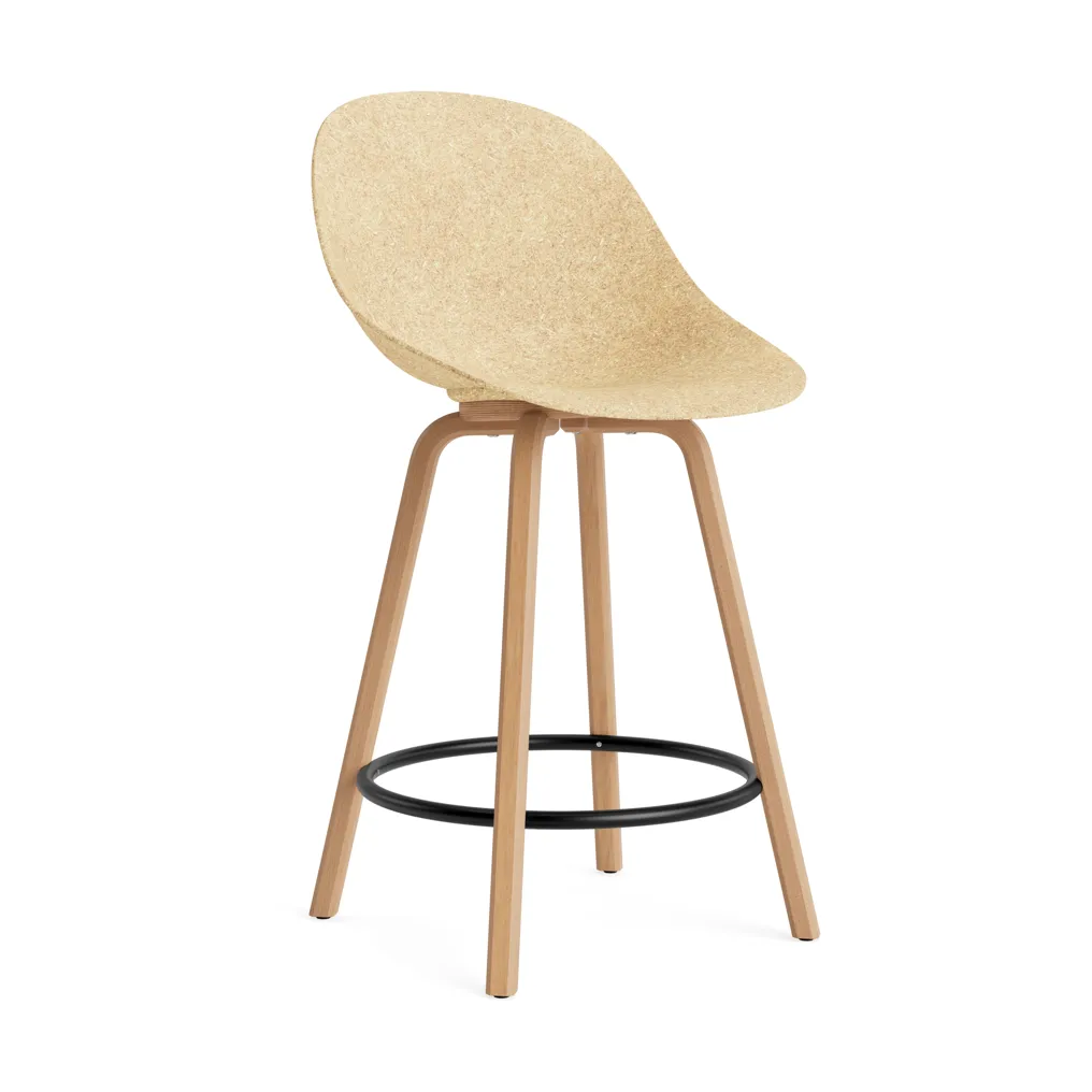 매트 바 체어 바 스툴 65 cm, Hemp-beech-black steel Normann Copenhagen | 노만코펜하겐