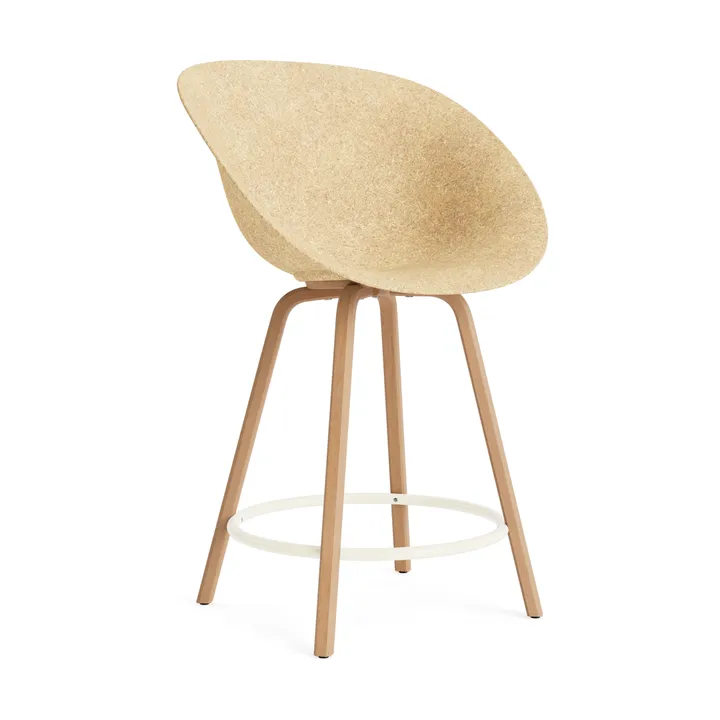 매트 바 체어 65 cm - Hemp-beech-cream steel - Normann Copenhagen | 노만코펜하겐