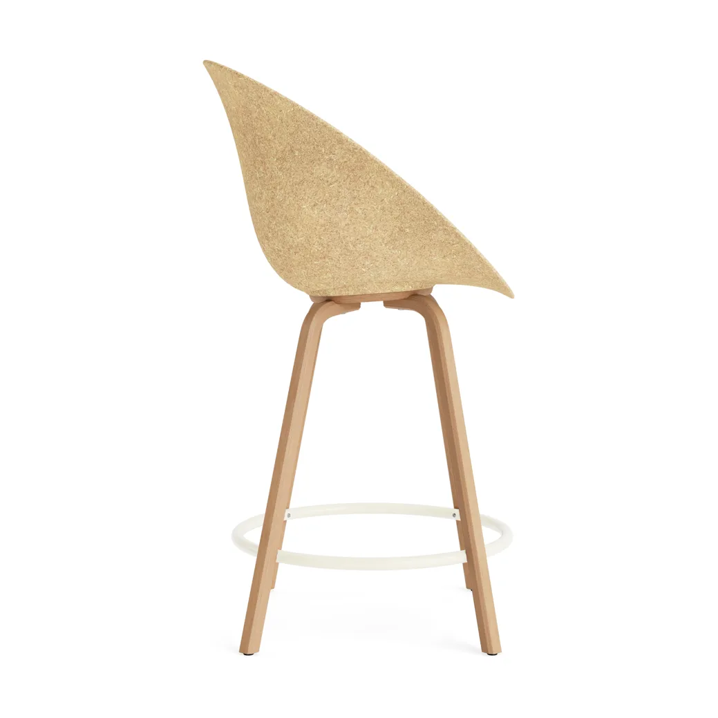 매트 바 체어 65 cm, Hemp-beech-cream steel Normann Copenhagen | 노만코펜하겐