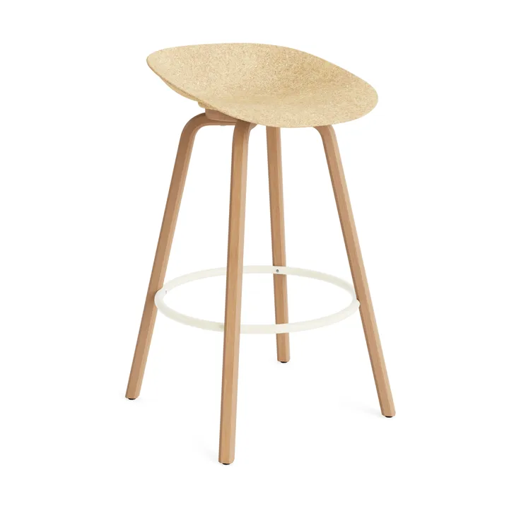 매트 바 스툴 65 cm - Hemp-beech-cream steel - Normann Copenhagen | 노만코펜하겐