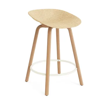 매트 바 스툴 65 cm - Hemp-beech-cream steel - Normann Copenhagen | 노만코펜하겐