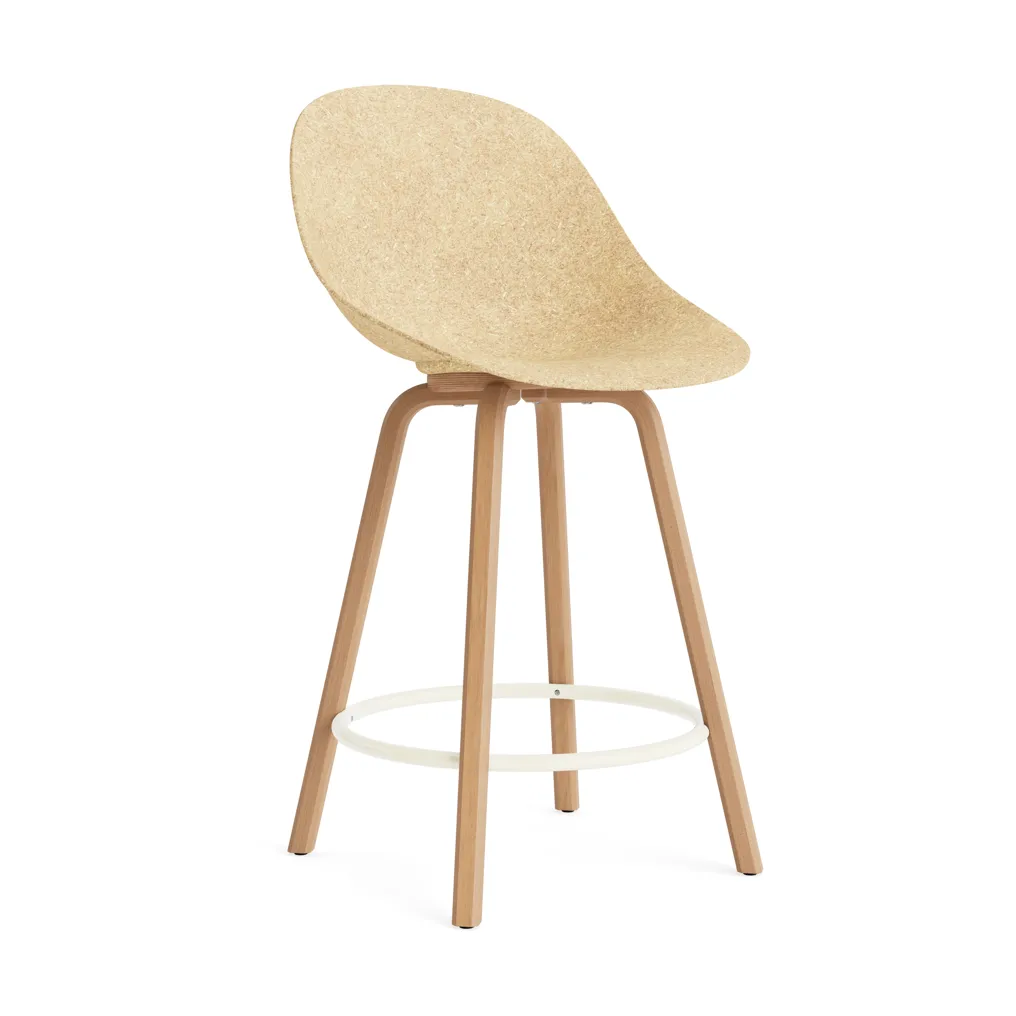 매트 바 체어 바 스툴 65 cm, Hemp-beech-cream steel Normann Copenhagen | 노만코펜하겐