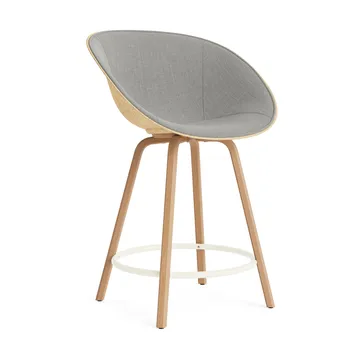매트 바 암체어 전면 업홀스터리 65 cm - Remix 133-hemp-beech-cream steel - Normann Copenhagen | 노만코펜하겐