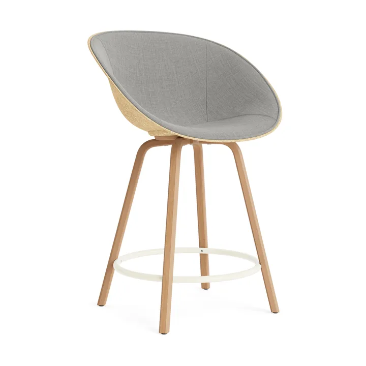 매트 바 암체어 전면 업홀스터리 65 cm - Remix 133-hemp-beech-cream steel - Normann Copenhagen | 노만코펜하겐