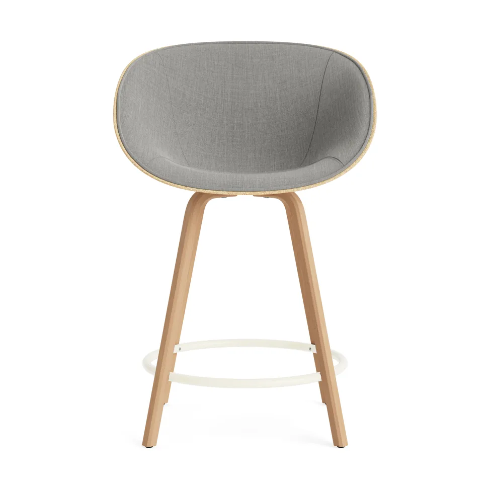 매트 바 암체어 전면 업홀스터리 65 cm, Remix 133-hemp-beech-cream steel Normann Copenhagen | 노만코펜하겐