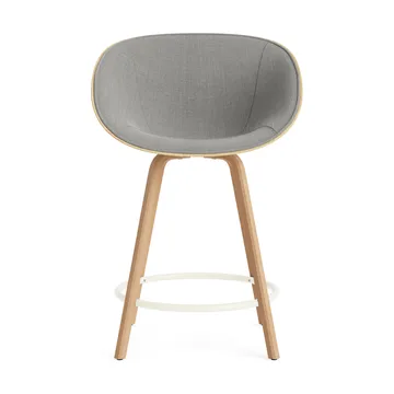 매트 바 암체어 전면 업홀스터리 65 cm - Remix 133-hemp-beech-cream steel - Normann Copenhagen | 노만코펜하겐