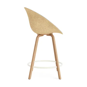 매트 바 암체어 전면 업홀스터리 65 cm - Remix 133-hemp-beech-cream steel - Normann Copenhagen | 노만코펜하겐