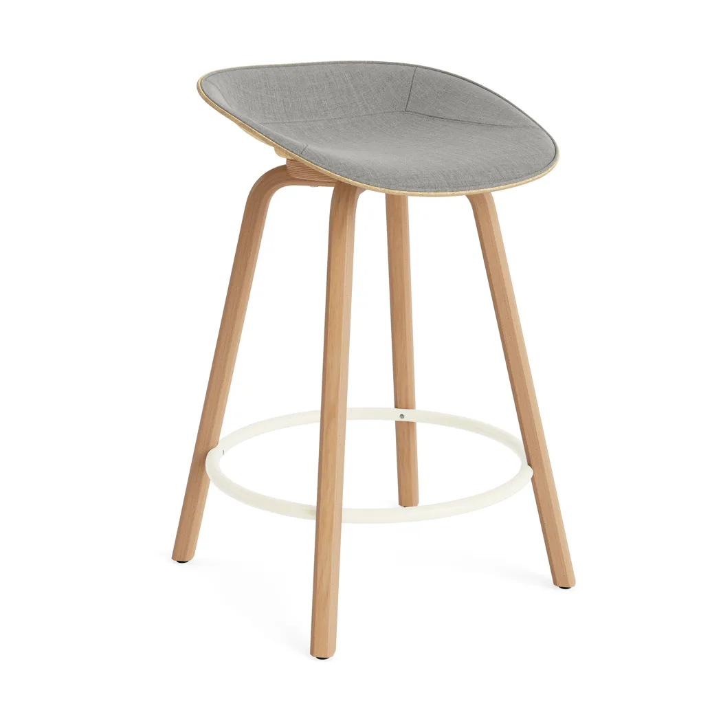 매트 바 스툴 전면 업홀스터리 65 cm, Remix 133-hemp-beech-cream steel Normann Copenhagen | 노만코펜하겐