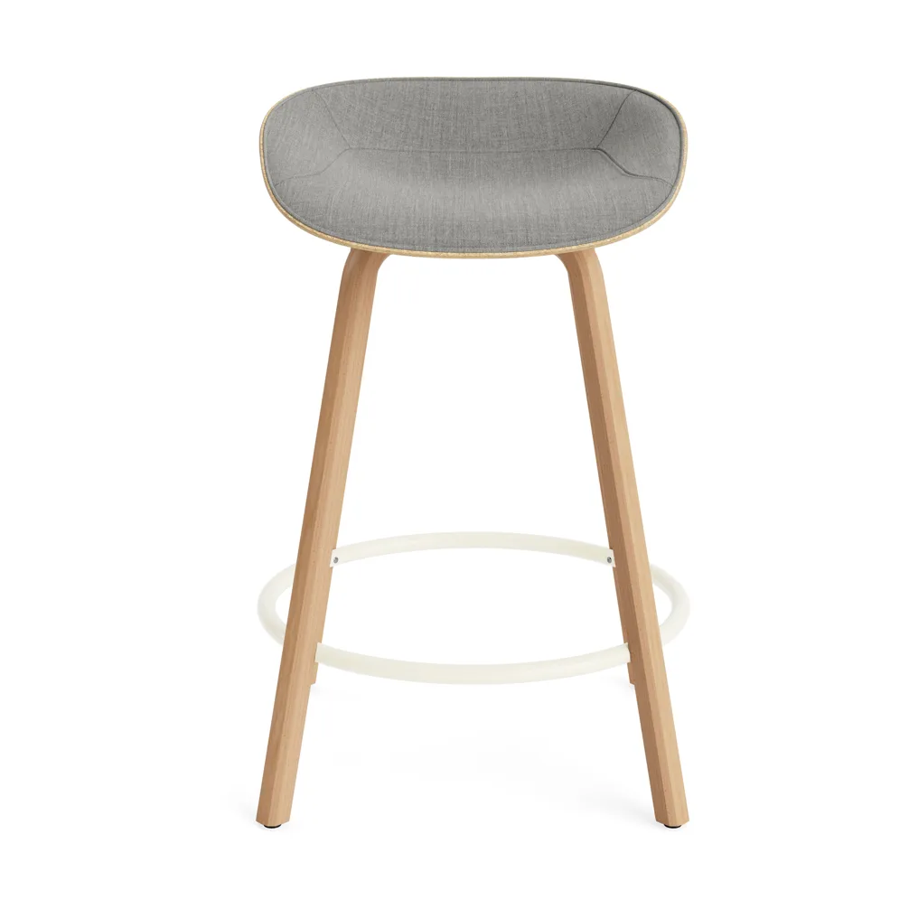 매트 바 스툴 전면 업홀스터리 65 cm, Remix 133-hemp-beech-cream steel Normann Copenhagen | 노만코펜하겐