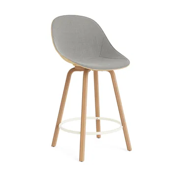 매트 바 체어 바 스툴 전면 업홀스터리 65 cm - Remix 133-hemp-beech-cream steel - Normann Copenhagen | 노만코펜하겐