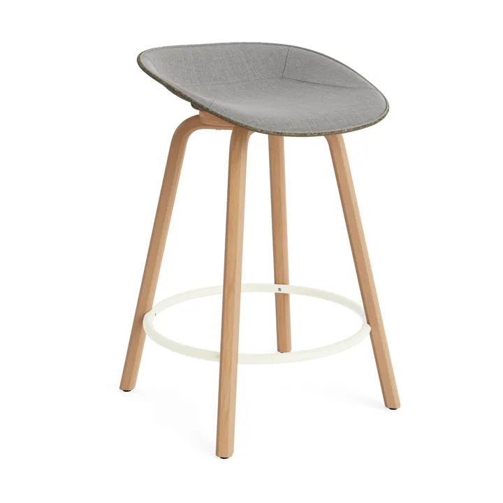 매트 바 스툴 전면 업홀스터리 65 cm - Remix 133-seaweed-beech-cream steel - Normann Copenhagen | 노만코펜하겐