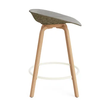 매트 바 스툴 전면 업홀스터리 65 cm - Remix 133-seaweed-beech-cream steel - Normann Copenhagen | 노만코펜하겐