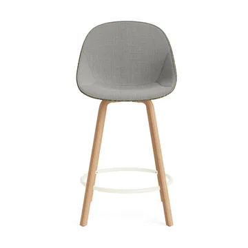 매트 바 체어 바 스툴 전면 업홀스터리 65 cm - Remix 133-seaweed-beech-cream steel - Normann Copenhagen | 노만코펜하겐