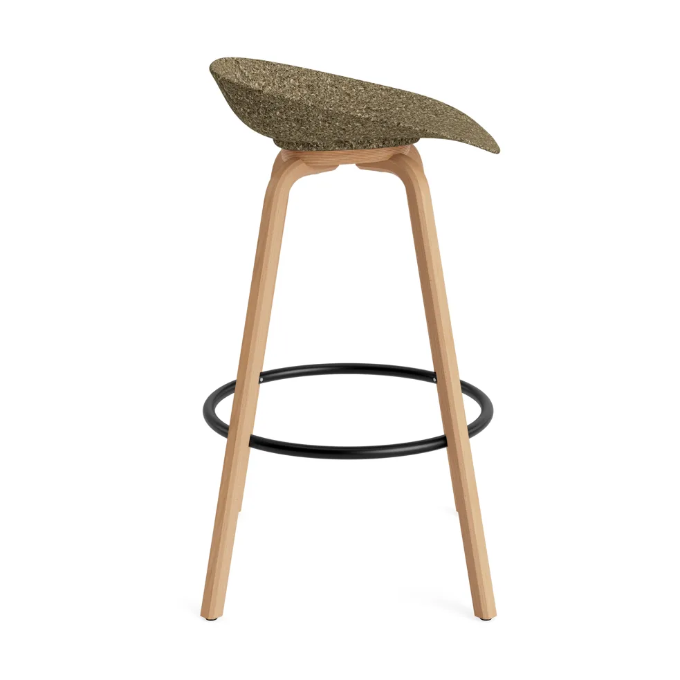 매트 바 스툴 65 cm, Seaweed-beech-black steel Normann Copenhagen | 노만코펜하겐