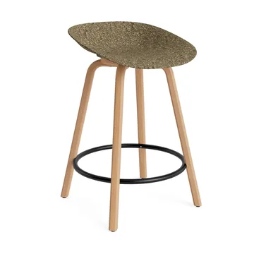 매트 바 스툴 65 cm - Seaweed-beech-black steel - Normann Copenhagen | 노만코펜하겐