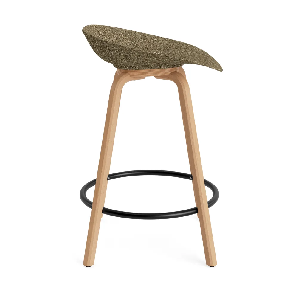 매트 바 스툴 65 cm, Seaweed-beech-black steel Normann Copenhagen | 노만코펜하겐