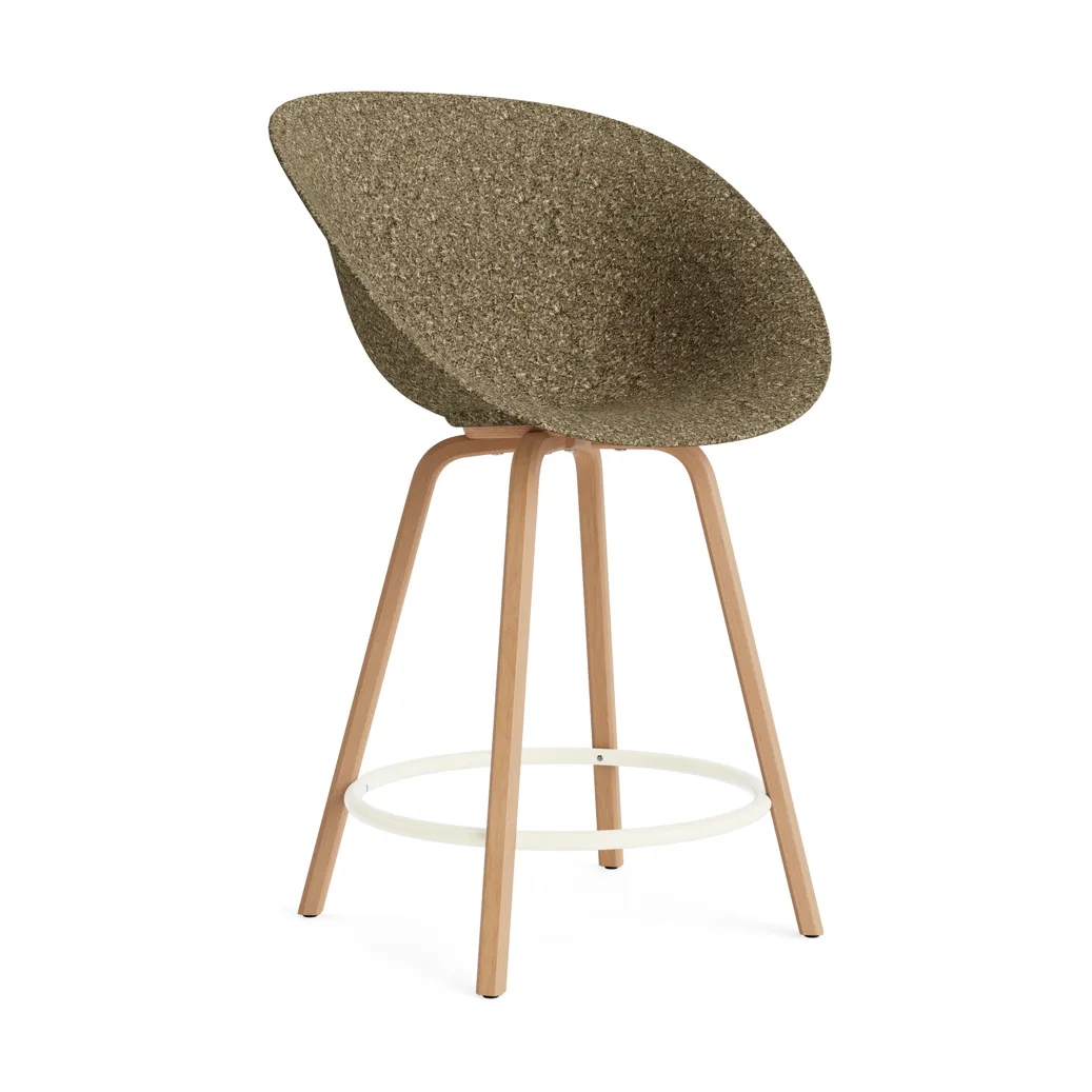 매트 바 체어 65 cm, Seaweed-beech-cream steel Normann Copenhagen | 노만코펜하겐