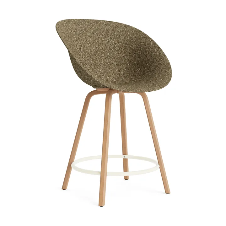 매트 바 체어 65 cm - Seaweed-beech-cream steel - Normann Copenhagen | 노만코펜하겐