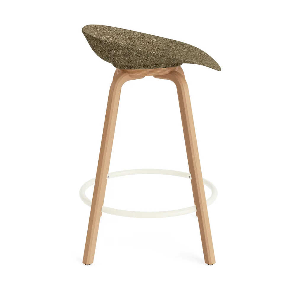 매트 바 스툴 65 cm, Seaweed-beech-cream steel Normann Copenhagen | 노만코펜하겐