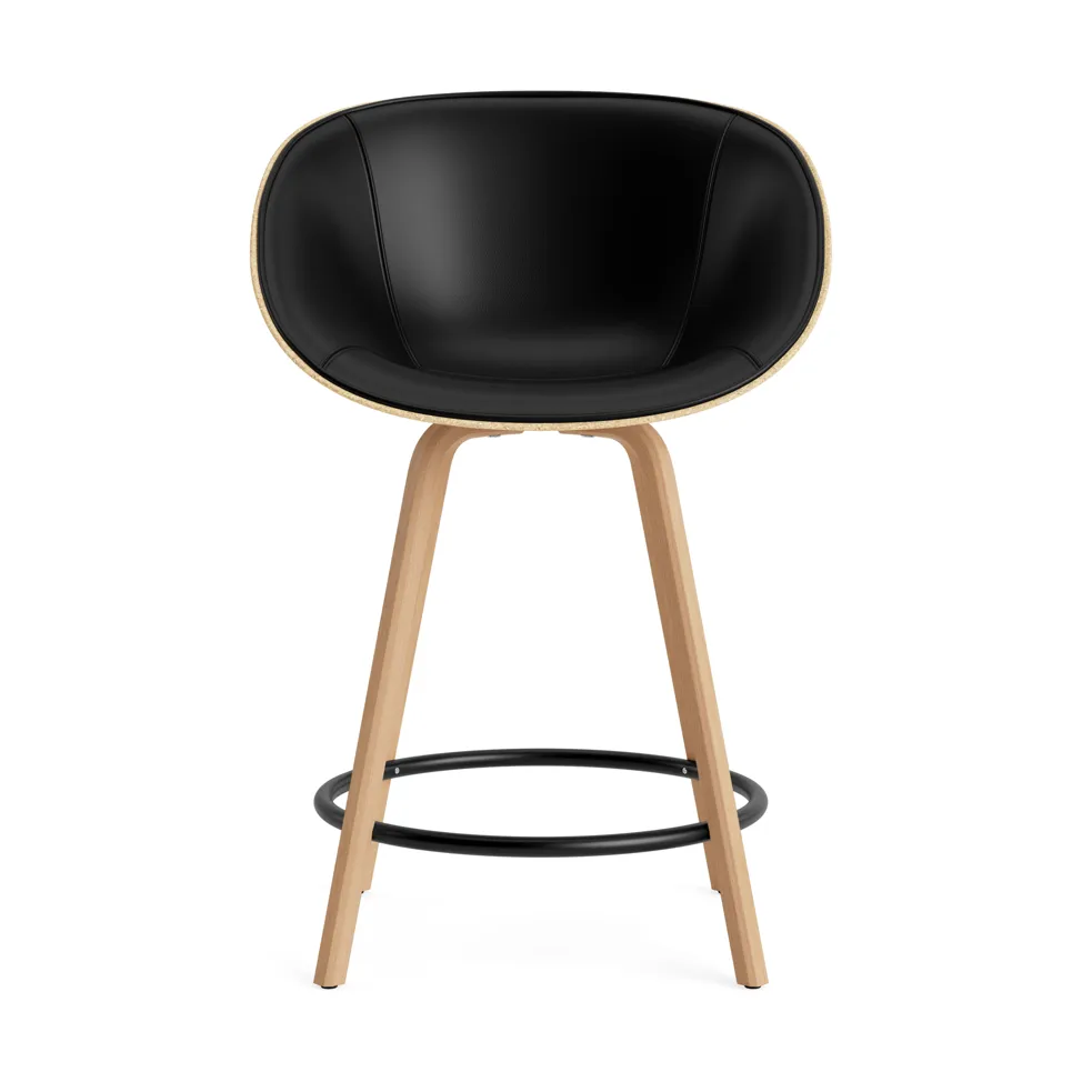 매트 바 암체어 전면 업홀스터리 65 cm, Ultra 41599-hemp-beech-black steel Normann Copenhagen | 노만코펜하겐